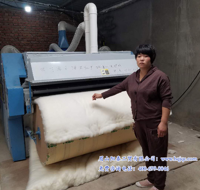 山东用户：用过许多弹花机，还是觉得眉山的机器好