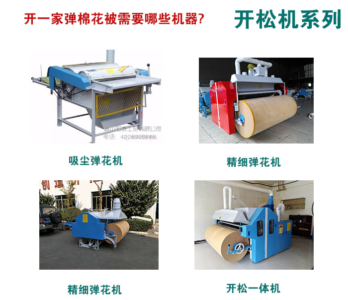 开一家小型棉被加工店需要哪些机器？投资需要多少钱？