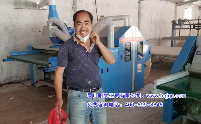 山东客户：用习惯眉山的弹花机，购机当然还是选你们