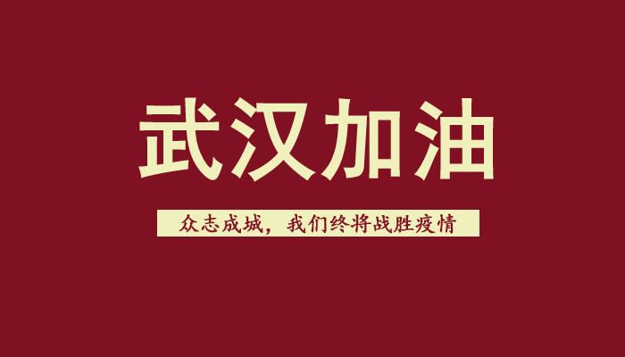 武汉加油，众志成城，我们终将战胜疫情